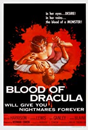 Blood of Dracula (1957) cover