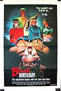 Bloody Birthday 1981 poster