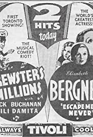 Brewster's Millions (1935) cover