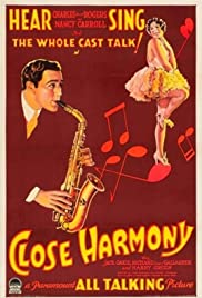 Close Harmony 1929 poster