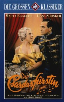 Die Czardasfürstin (1934) cover