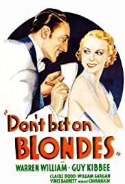 Don't Bet on Blondes 1935 copertina