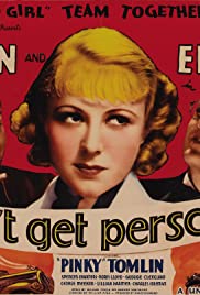 Don't Get Personal 1936 copertina