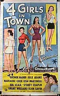Four Girls in Town 1957 poster