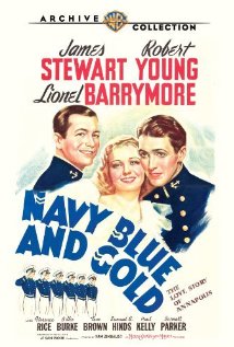 Navy Blue and Gold 1937 poster
