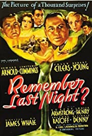 Remember Last Night? (1935) cover