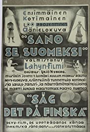 Sano se suomeksi 1931 poster