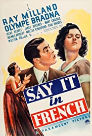 Say It in French 1938 poster