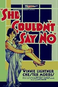 She Couldn't Say No 1930 poster