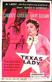 Texas Lady 1955 poster