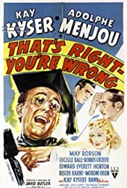 That's Right - You're Wrong 1939 poster