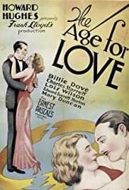 The Age for Love 1931 poster