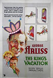 The King's Vacation 1933 copertina