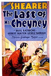 The Last of Mrs. Cheyney 1929 copertina