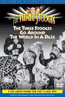 The Three Stooges Go Around the World in a Daze 1963 copertina