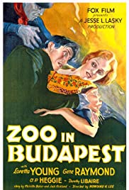 Zoo in Budapest 1933 poster