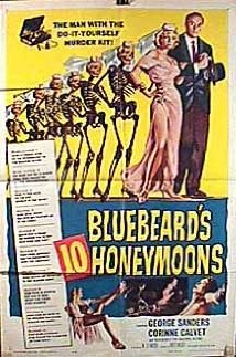 Bluebeards Ten Honeymoons 1960 poster