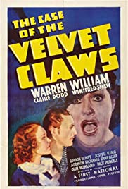 The Case of the Velvet Claws 1936 poster