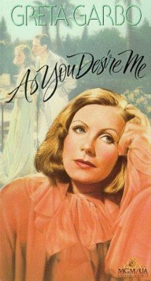 As You Desire Me 1932 poster
