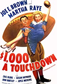 $1000 a Touchdown 1939 poster