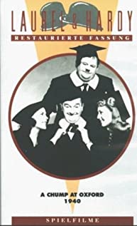 A Chump at Oxford 1940 poster