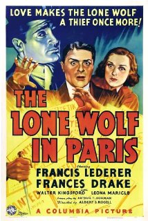 The Lone Wolf in Paris 1938 poster