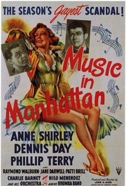 Music in Manhattan 1944 poster
