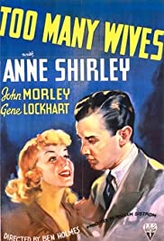 Too Many Wives 1937 copertina