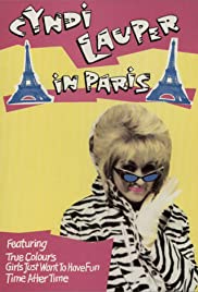 Cyndi Lauper in Paris 1987 poster