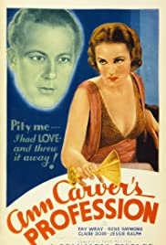 Ann Carver's Profession 1933 copertina